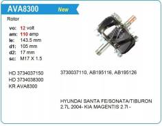 Якорь генератора. Hyundai: Grandeur, Coupe, Trajet, Sonata, Santa Fe, Santa Fe Classic Двигатель G6BA