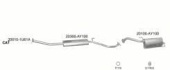 Глушитель. Nissan Micra, K12E Nissan Note, E11 Двигатели: CG12DE, CG10DE, CGA3DE