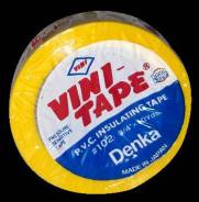 Изолента VINI-TAPE 19ммх 9м желтая Япония VT-102Y