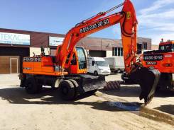 Doosan DX160 W. Продаётся полноповоротный колёсный экскаватор Doosan DX-160W в Новосиб, 5 785 куб. см., 0,80 куб. м.