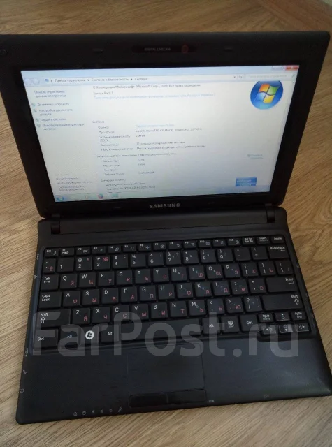 Samsung N150. 10.1", 1,7����, ��� 2048 ��, ���� 250���, WiFi: 1, Bluetooth: 1, ����������� �� 2��. ����