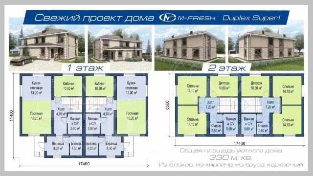M-fresh Duplex Super! (���������� ������ ���� (�������) �� 2 �����). 300-400 ��. �., 2 �����, 10 ������, ����� ����
