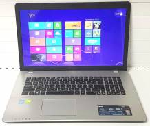 Asus. 17.3", 2,4 ГГц, ОЗУ 8192 МБ и больше, диск 2 000 Гб, WiFi, Bluetooth, аккумулятор на 2 ч.