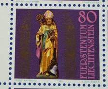 1981 Лихтенштейн. Святой Феодул - 1600 лет. 1 марка. Чистая
