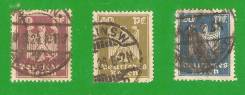 Марки 20, 30 и 50 пфенниг. 1911 г. Германия.