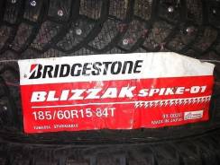 Bridgestone Blizzak Spike-01. Зимние, шипованные, без износа, 4 шт
