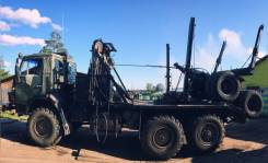 Камаз 43101. Лесовоз с прицепом роспуск, 200 куб. см., 15 200 кг.