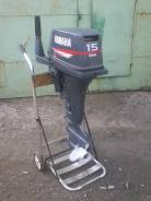 Yamaha. 15,00 л.с., 2-тактный, бензиновый, нога S (381 мм), Год: 2005 год