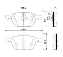 Колодки передние AVANTECH арт.АV113