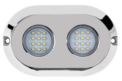 Подводный светильник RGB (многоцветный), LED, 120 Вт, нерж. корпус
