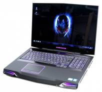Alienware M17x R4. 17.3", 2,8 ГГц, ОЗУ 8192 МБ и больше, диск 1 000 Гб, WiFi, Bluetooth, аккумулятор на 2 ч.