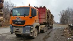 MAN TGS 40.430. Продаётся Седельный тягач MAN с полуприцепом Лесовоз, 430 куб. см., 40 000 кг.