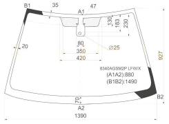 Стекло лобовое. Toyota Allex Toyota Corolla Fielder Toyota Corolla Runx BYD F3