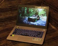 Asus N46JV. 14", 2,4 ГГц, ОЗУ 8192 МБ и больше, диск 1 000 Гб, WiFi, Bluetooth, аккумулятор на 8 ч.