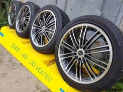 245-45-20, Voltec. 8.5x20 5x114.30 ET52 ЦО 73,1 мм.