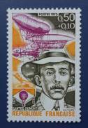 1973 Франция. Сантос-Дюмон - пионер авиации. 1 марка. Чистая