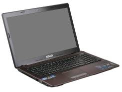 Asus X53S. 15.6", 2,0 ГГц, ОЗУ 8192 МБ и больше, диск 640 Гб, WiFi, Bluetooth