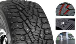 Nokian Hakkapeliitta LT2. Зимние, шипованные, без износа, 4 шт