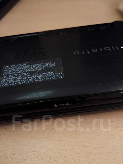 Toshiba Libretto W100-106. 7", 1,2����, ��� 2048 ��, ���� 60���, WiFi: 1, Bluetooth: 1, ����������� �� 1��. ����
