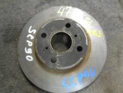Диск тормозной. Toyota: Vios, Prius C, Vitz, Corolla Axio, iQ, Porte, Passo Sette, Probox, EQ EV, Yaris, Spade, Corolla Fielder, Succeed, Aqua, Belta...