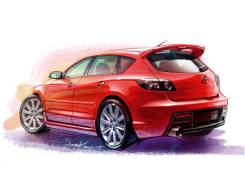 Порог кузовной. Mazda Mazda3, BM, BK, BL