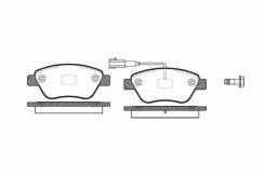 Колодки дисковые п.\ Fiat Idea 1.2i/1.4i/1.3JTD 03>