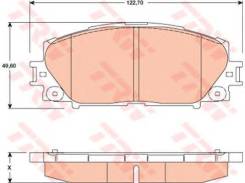 Колодки дисковые п.\ Toyota Yaris 1.0 VVTi 06>