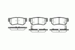 Колодки дисковые з.\ Kia Magentis 01>/Hyundai Sonata 2.0i-2.7i 98-01