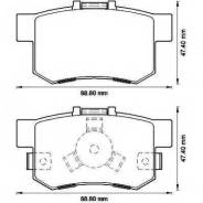 Колодки дисковые з. Honda CR-V II 2.2i/CTDi 05>