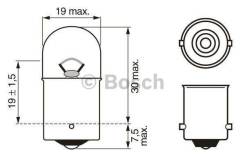 Лампа STANDARD R5W 12V 5W 1987302204 bosch 1987302204 в наличии