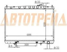 Радиатор NISSAN CEDRIC/GLORIA 95- Y33/Y34 VG20/VG30 NS0006-Y33-1