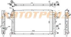 Радиатор OPEL ASTRA H 1.3TD/1.7TD/1.9TD 2005-2010 // OPEL ZAFIRA B 1.7TD/1.9TD 20 SAT SG-OP0006-04-D2