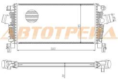 Радиатор интеркулера CHEVROLET CRUZE/OPEL ASTRA J 09- M/T