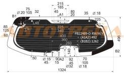 Стекло заднее (крышка багажника) затемненное с обогревом NISSAN PATHFINDER 05- XYG FB22489-D RW/H/X