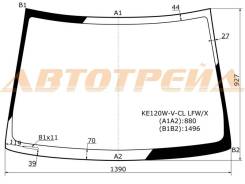 Стекло лобовое в клей без полосы TOYOTA COROLLA FIELDER 4D/5D/ALLEX/RUNX/BYD F3/SOLANO 00- XYG KE120W-V-CL LFW/X
