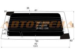 Стекло заднее (крышка багажника) затемненное с обогревом MITSUBISHI CHALLENGER WAGON (PAJERO SPORT)