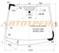 TFO-R-CP-CL LFW/X XYG Стекло лобовое в клей без полосы HONDA FIT 07-