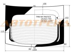 TM8-NH RW/H/X XYG Стекло заднее (крышка багажника) с обогревом HONDA INSIGHT HBK 2010-
