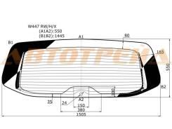 W447 RW/H/X XYG Стекло заднее (крышка багажника) с обогревом MERCEDES BENZ VITO VAN 15-