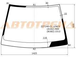 Стекло лобовое в клей без полосы TOYOTA PREMIO/ALLION 01-07 ZZT240-CL LFW/X