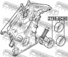 РОЛИК ОБВОДНОЙ FEBEST 31216198 2788-XC90