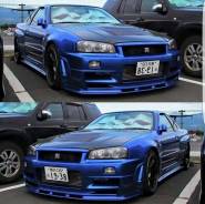 Диффузор переднего бампера Nissan Skyline R34 GTR. Nissan GT-R Nissan Skyline, ENR34, ER34, HR34, BNR34