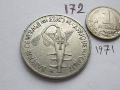Западная Африка . 100 франков 1971 г . 172 . .