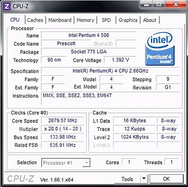 Intel Pentium 4 506 