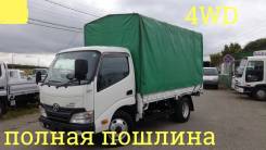 Toyota Dyna. 4WD, борт 4 тонны + тент, 4 000 куб. см., 4 000 кг.