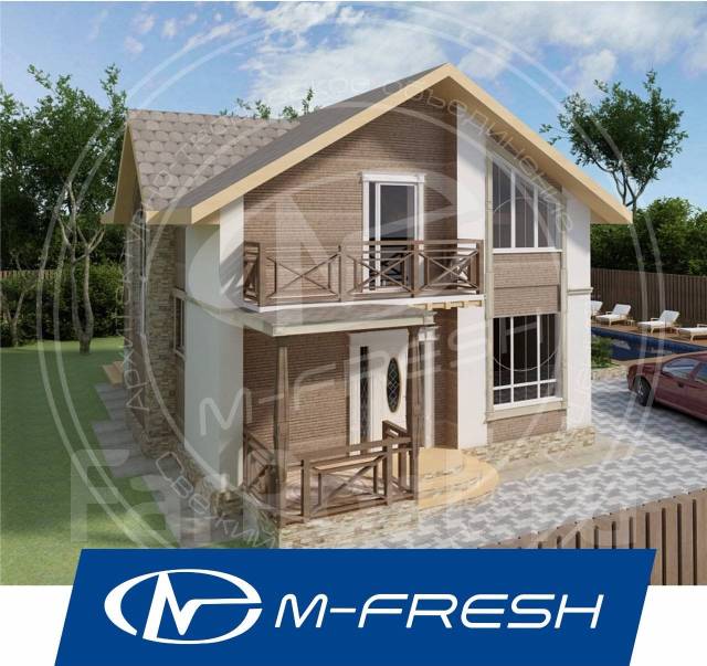 Mfresh Jamaicaзеркальный (Проект дома с большой ванной), 100200 кв