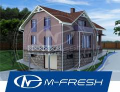M-fresh Anton Style plus! (Доработанный проект с цоколем! Посмотрите! ). 300-400 кв. м., 1 этаж, 5 комнат, бетон