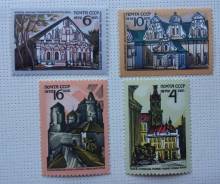1972 СССР. Историко-архитектурные памятники Украины. 4 марки Чистые