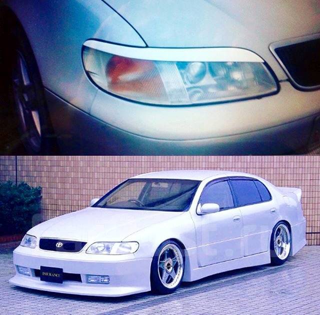 Дром ариста. Тойота аристо реснички. Aristo jzs147. Toyota Aristo 147 с ветровиками. Toyota Aristo тюнинг.