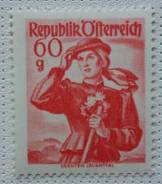 1948 Австрия. Стандарт. Национальные костюмы. 1 м. Чистая